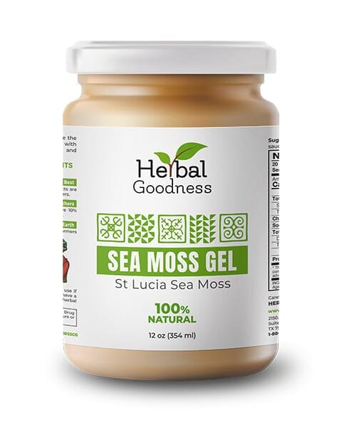 Sea Moss Gel From St Lucia Sea Moss - Thyroid, Joint & Immune Support - Herbal Goodness Gels Herbal Goodness Unit Gold 