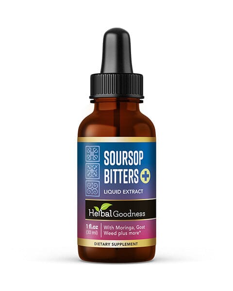 Soursop Bitters Liquid Extract - 15X Strength - Deep Body Cleanse and Detox - Herbal Goodness Liquid Extract Herbal Goodness 1 oz 